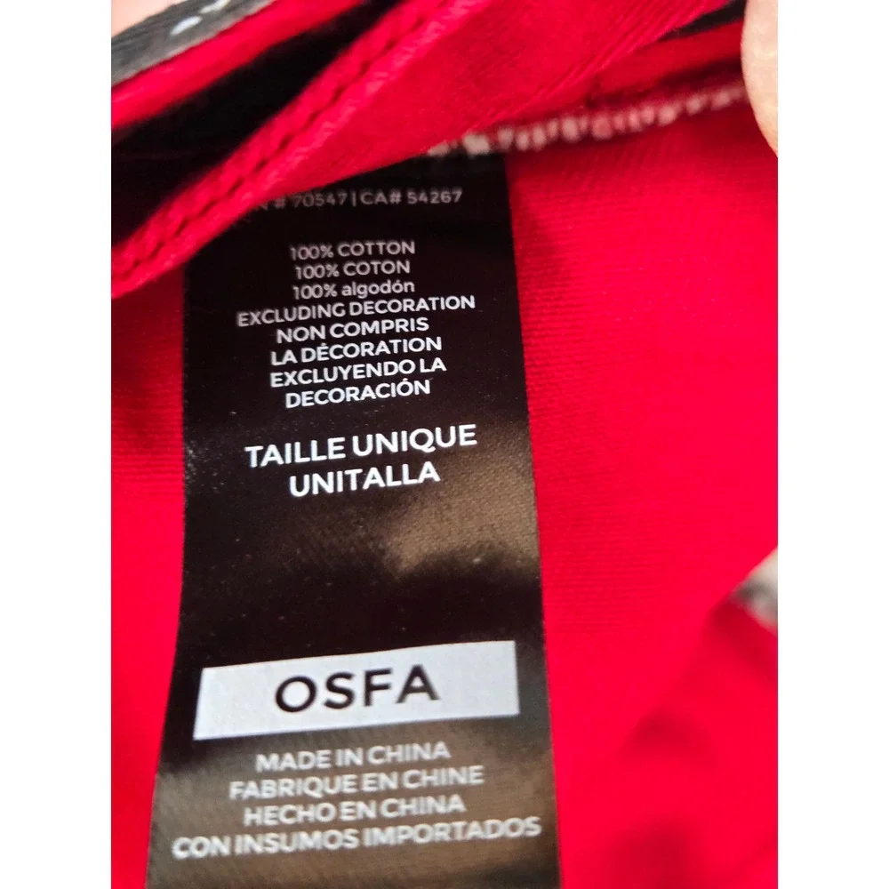 47 Brand Red Sorry Can't Baseball Bye Embroidered Dad‎ Hat Strapback OSFA